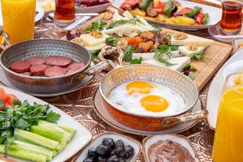 Trukish breakfast from turkish cuisine