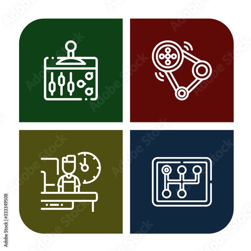 Set of shift icons