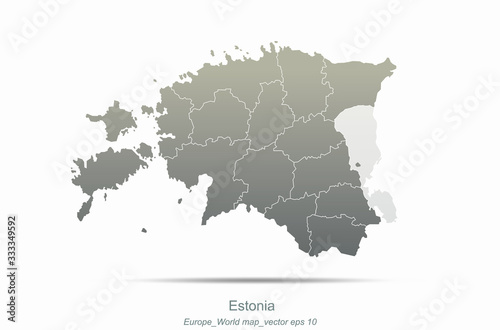 european map. europe countries vector map.
