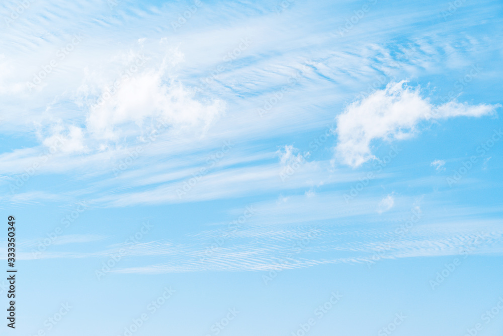 Fototapeta premium Blue sky and white clouds abstract background.
