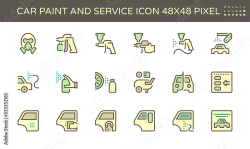 car paint icon