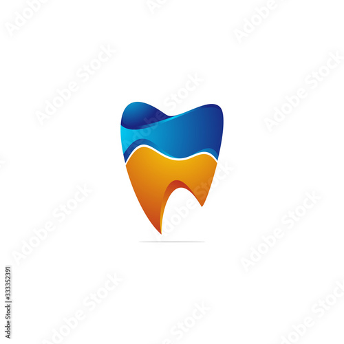 Logo design colorfull dental