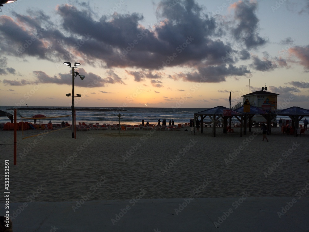 beach sunset Israel