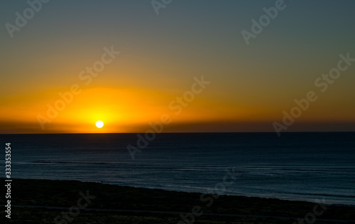 Sunset over the calm seas of Western Australia