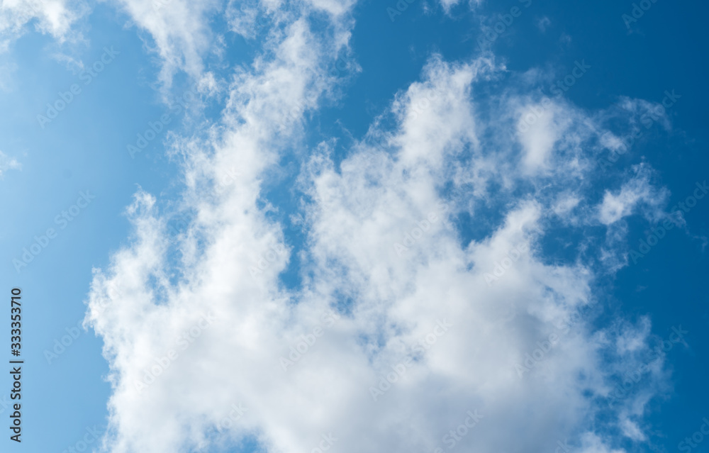 Obraz premium beautiful sky with clouds background, Sky with clouds weather nature cloud blue, Blue sky with clouds and sun, Clouds At Sunrise.