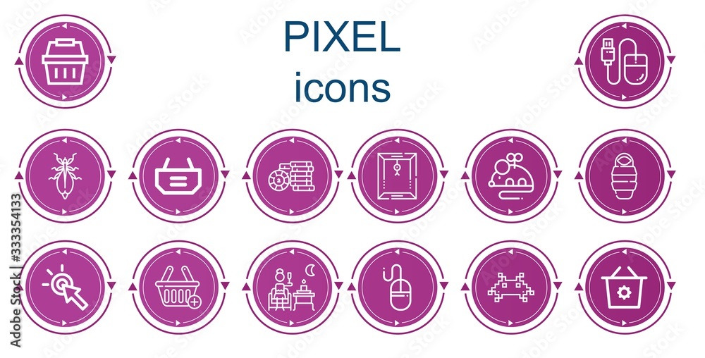 Editable 14 pixel icons for web and mobile Editable 14 pixel icons for web and mobile