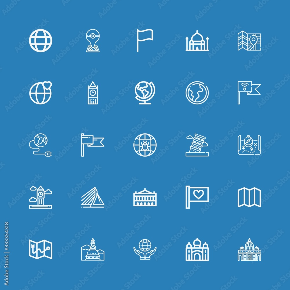 Editable 25 europe icons for web and mobile Editable 25 europe icons for web and mobile