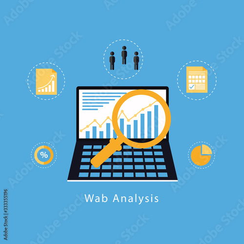 business analysis, market research, product testing, data analysis concept