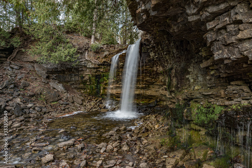 Hilton Conservation waterfall hiking trail landscape