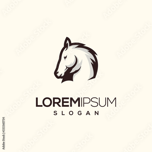 horse logo design vector abstract illustrator modern
