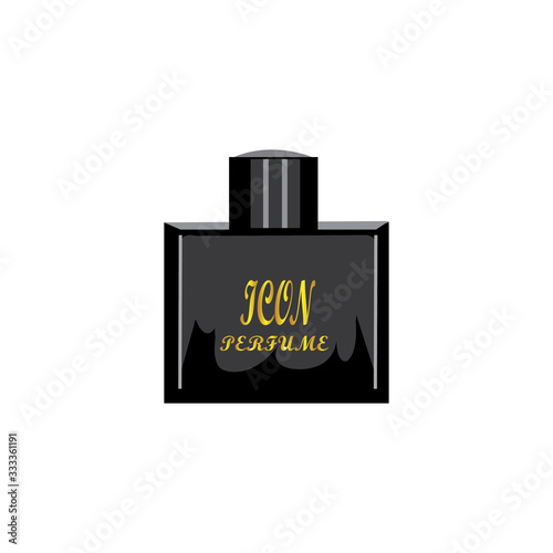 modern perfume bottles with colorful colors. vector design