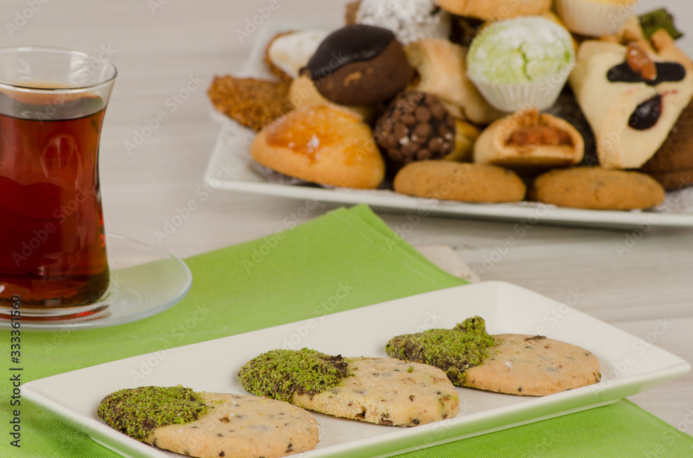 Cookies from turkish cuisine stock photo