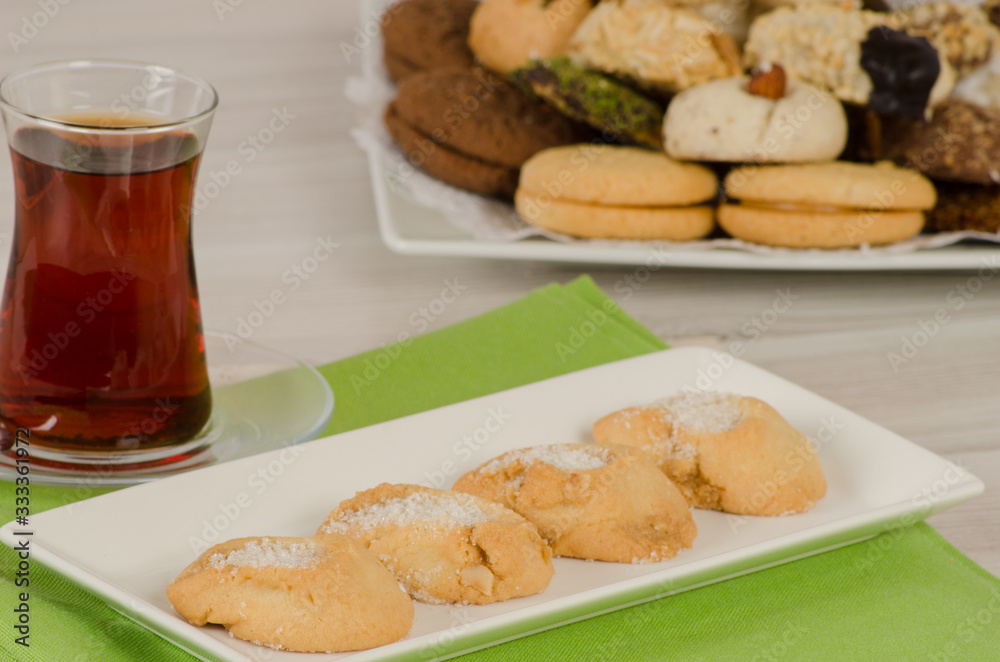 Cookies from turkish cuisine stock photo