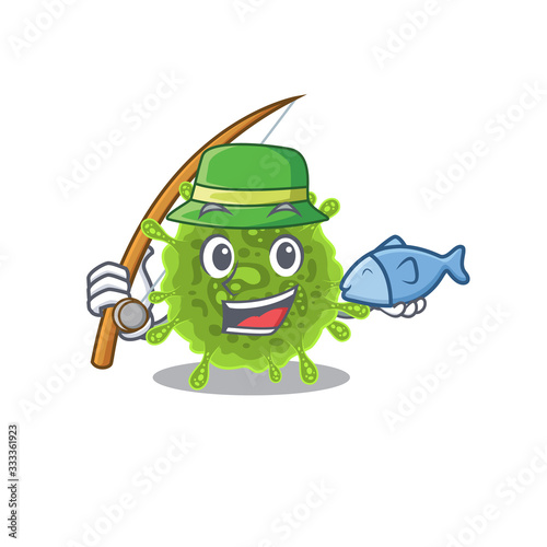 A Picture of funny Fishing coronavirus design