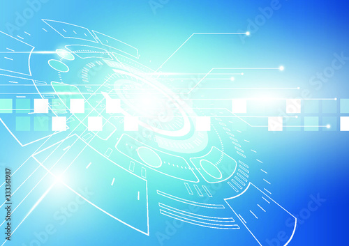 Blue Futuristic Background