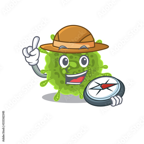 coronavirus an experienced explorer with a compass