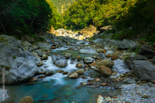 Valley Stream of Shakabang Stream, Taroko Scenic Area, Hualien, Taiwan photo