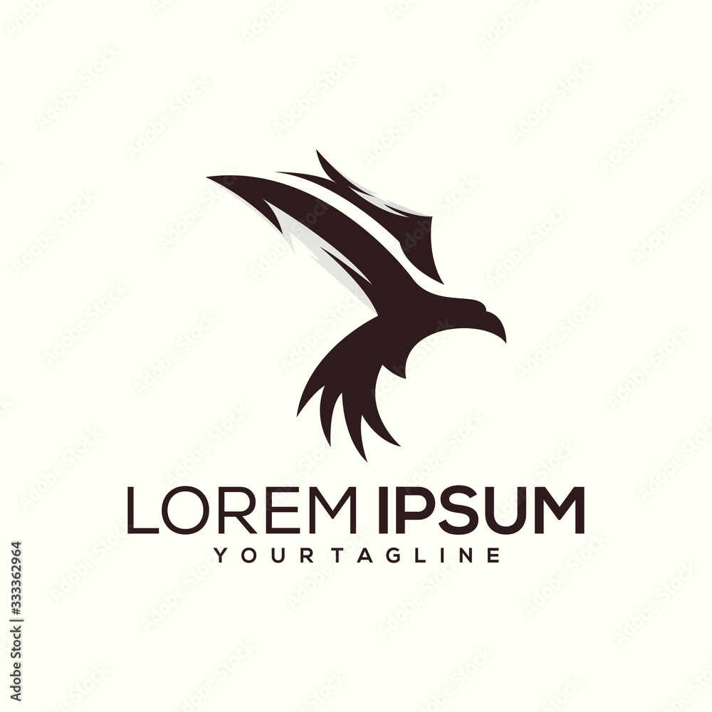 Naklejka premium eagle logo design vector abstract modern