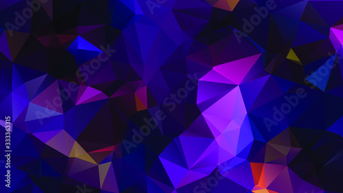 Abstract Color Polygon Background Design, Abstract Geometric Origami Style With Gradient