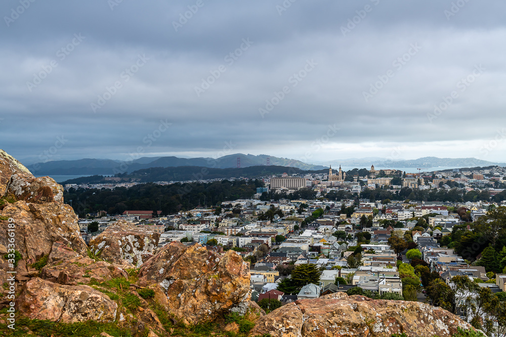 Storm Clouds over San Francisco from Tank Hill