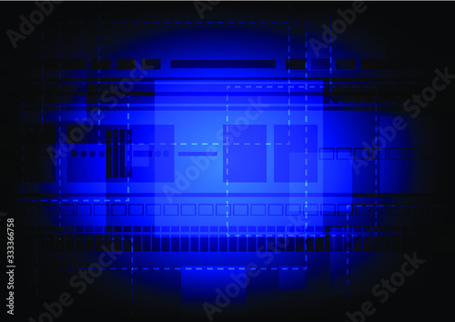 Blue Futuristic Background