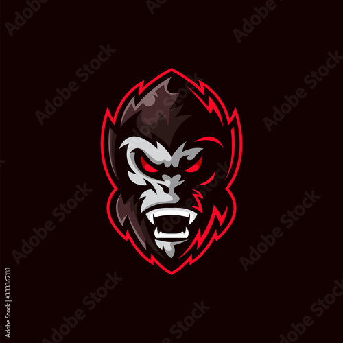 Strong monkey e sport gaming logo 