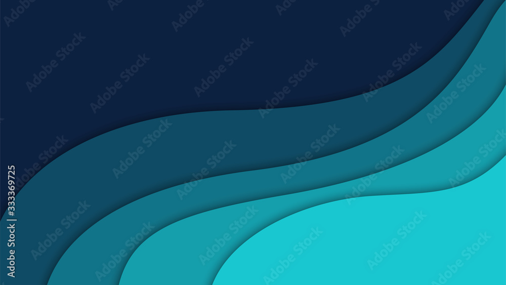 Obraz premium 3D abstract background and paper cut shapes, vector illustration