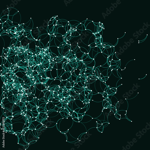Procedural Art Network Mesh background illustration © vector_master