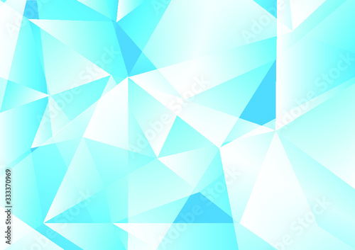 Blue Abstract Polygon Vector Background