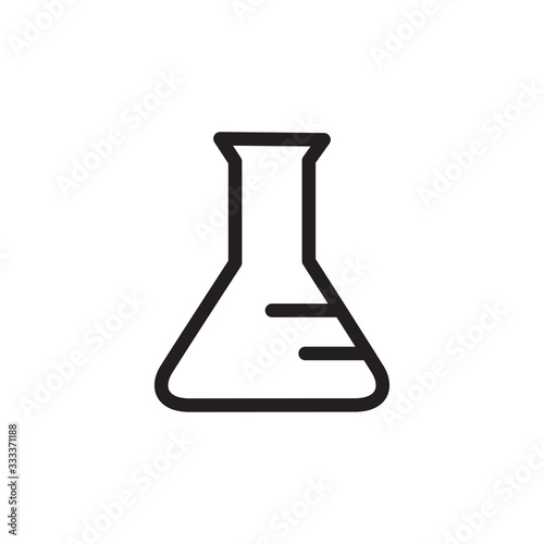 erlenmeyer icon vector design template