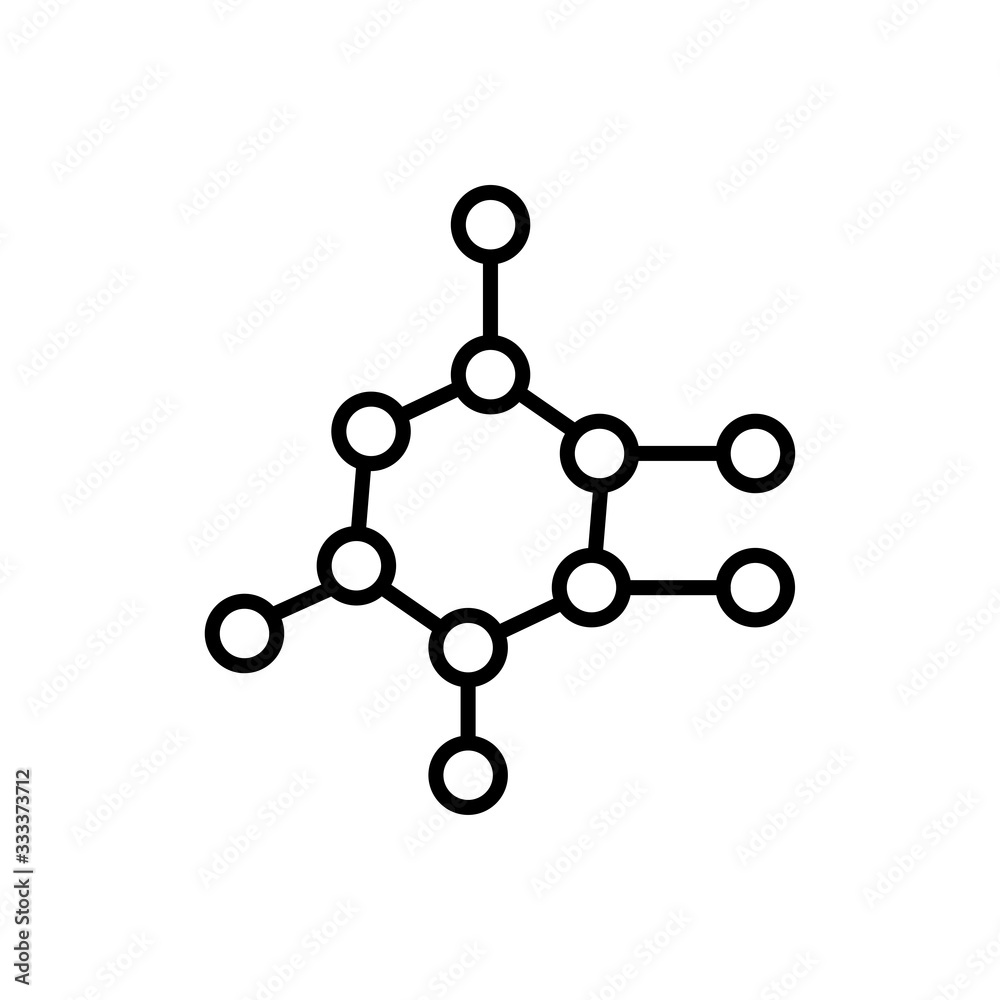 molecule icon vector design template molecule icon vector design template