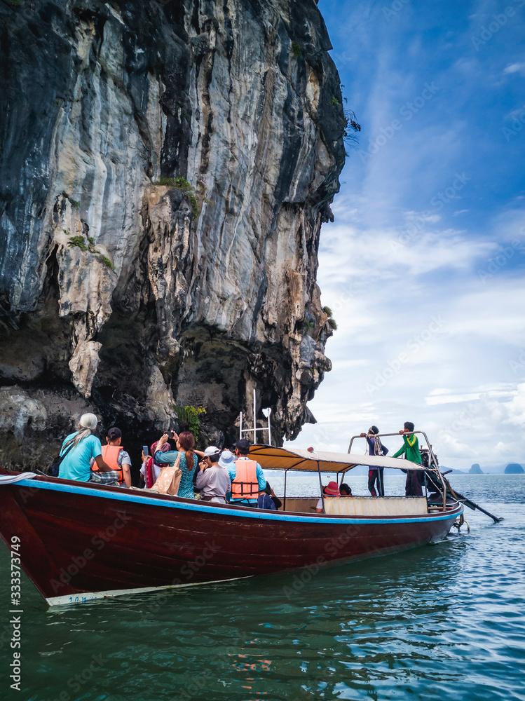 Boat trips to see marine nature, Ao Luek, Krabi, Thailand