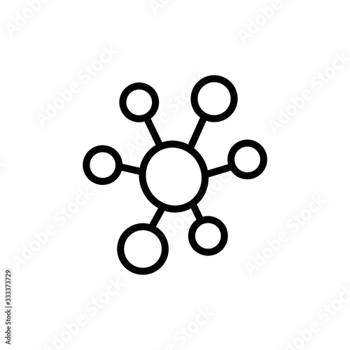 molecule icon vector design template