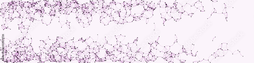 Obraz premium Procedural Art Network Mesh background illustration