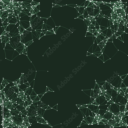 Procedural Art Network Mesh background illustration