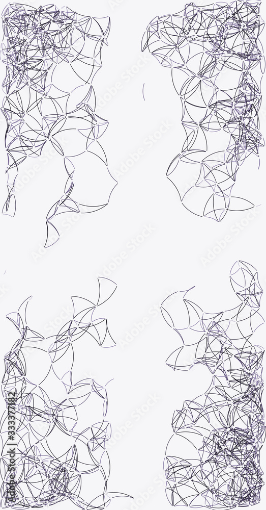 Fototapeta premium Procedural Art Network Mesh background illustration