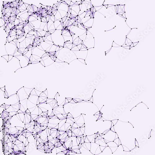Procedural Art Network Mesh background illustration