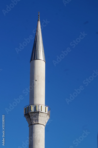 Minarett der Fatih-Moschee in Mülheim an der Ruhr