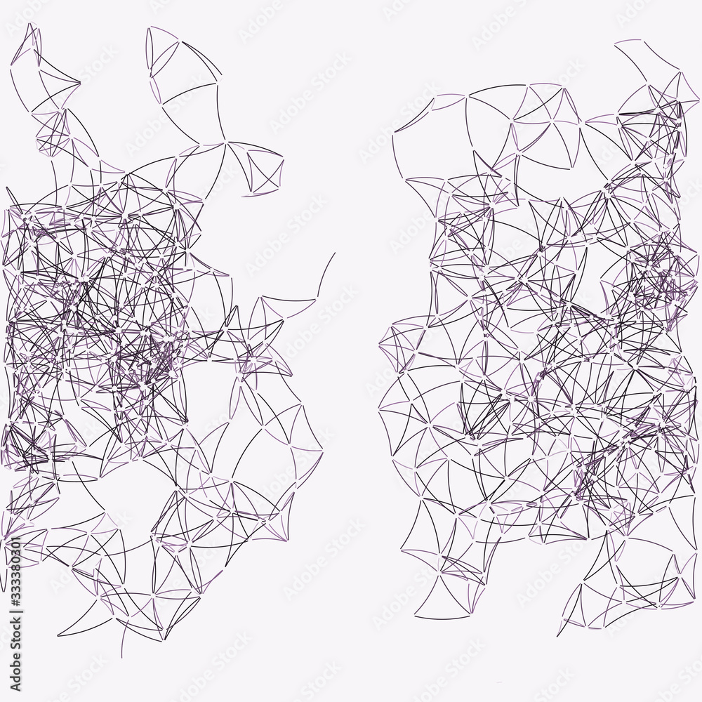 Fototapeta premium Procedural Art Network Mesh background illustration