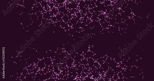Procedural Art Network Mesh background illustration