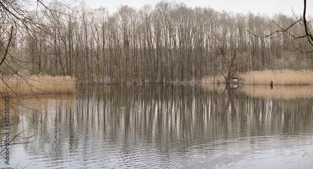 Fototapeta premium Panorama Tonwerkweiher Kolbermoor