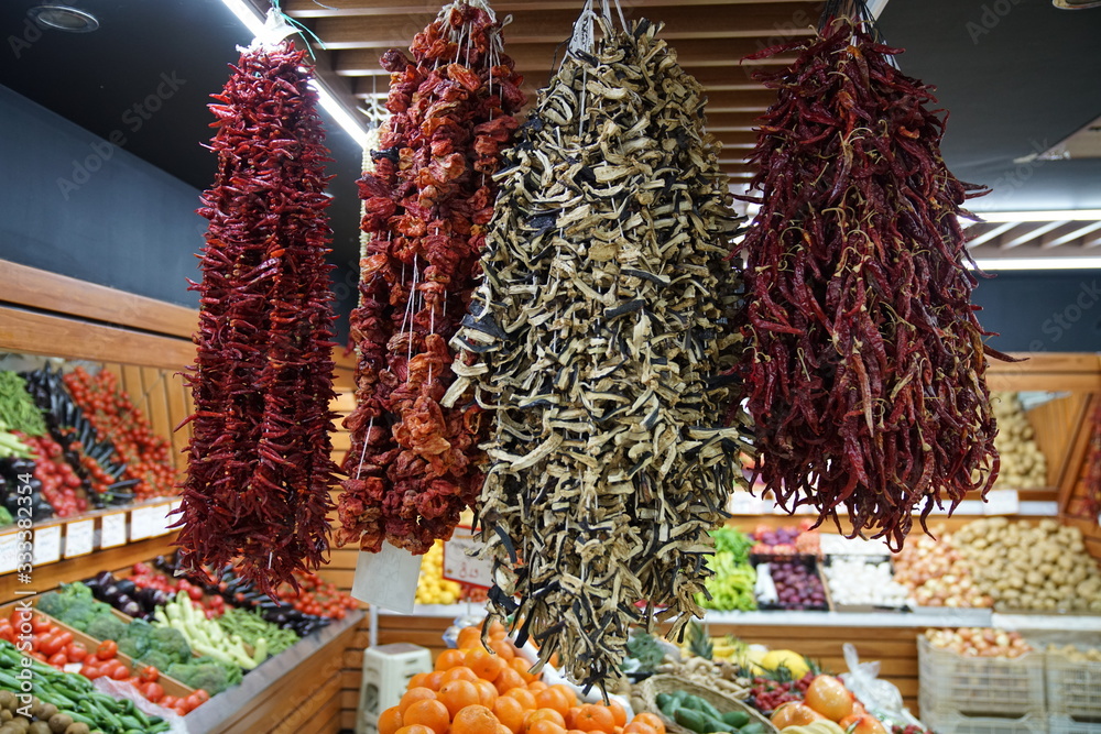 sun dried vegetables in turkish culture