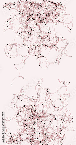 Procedural Art Network Mesh background illustration