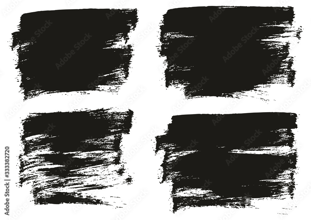 Flat Paint Brush Thin Half Background High Detail Abstract Vector Background Set Flat Paint Brush Thin Half Background High Detail Abstract Vector Background Set