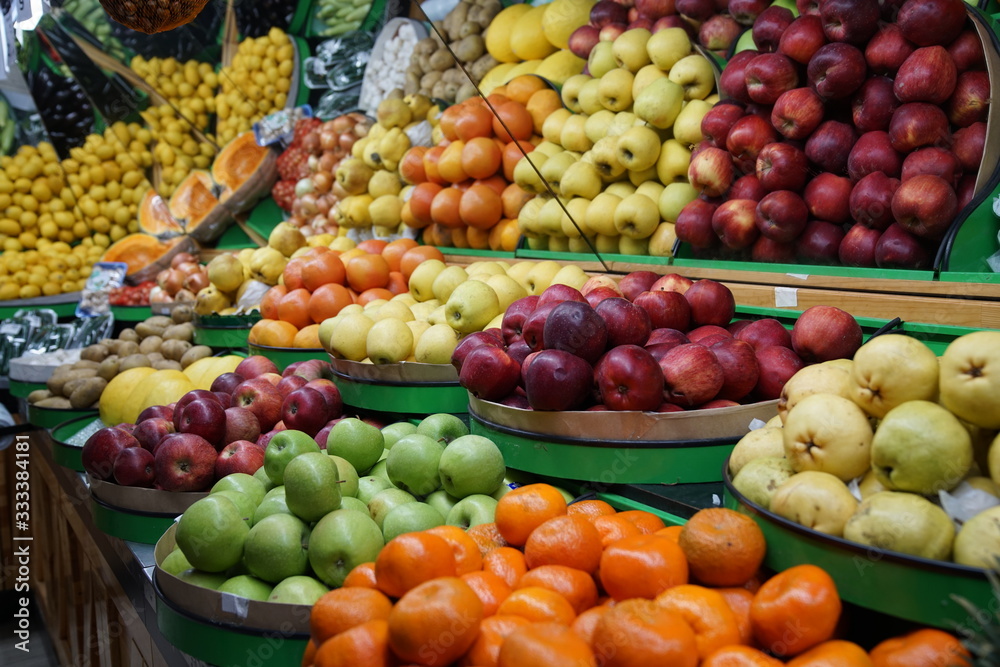 fruit and vegetables on the market fruit and vegetables on the market
