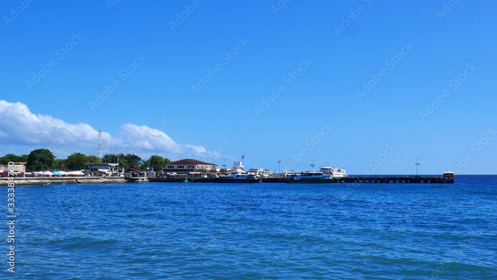 View at the Port of Dumaguete City, Philippines