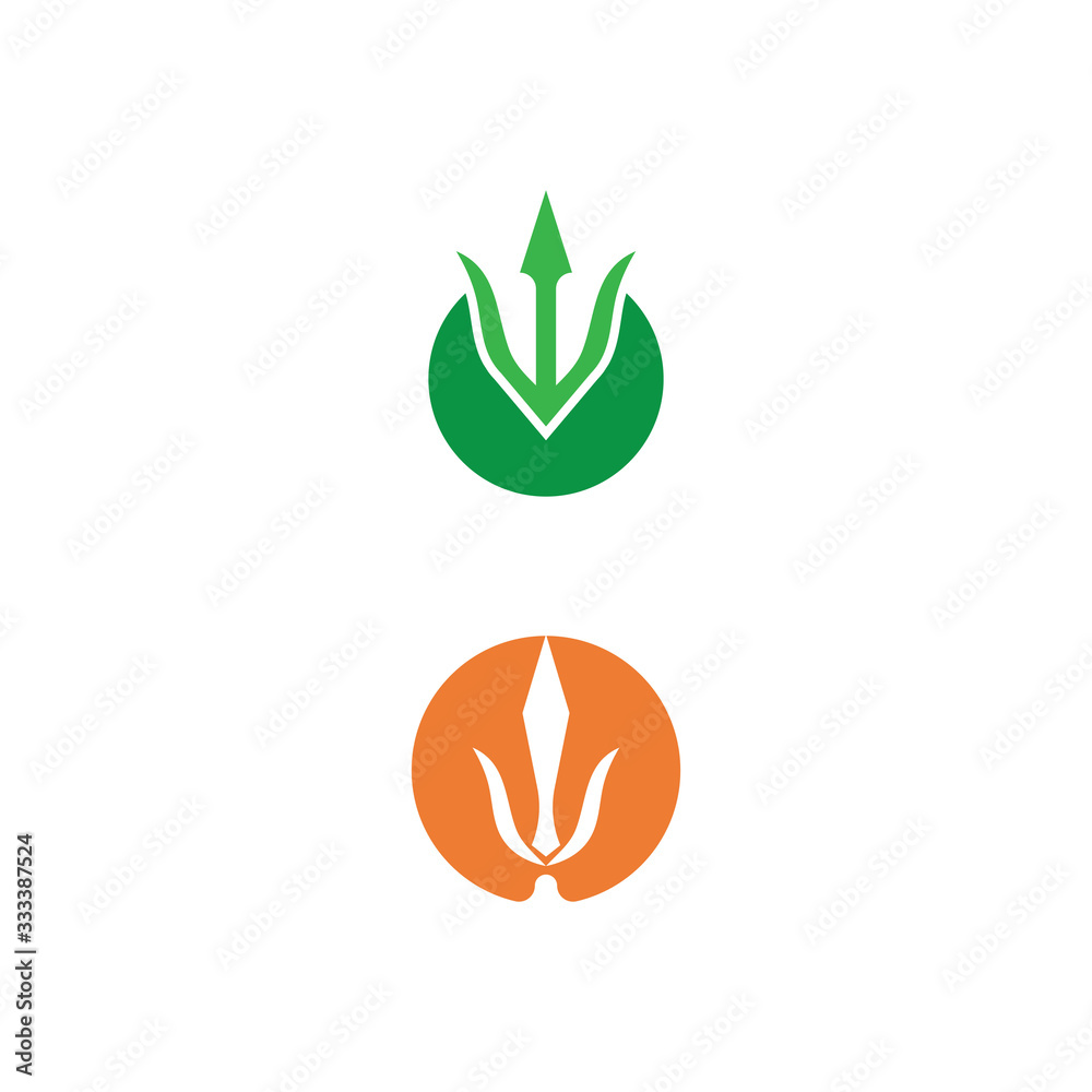 Trident Logo Template vector icon