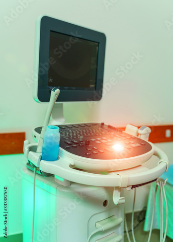 Ultrasound medical device for diagnostics. Sonography.