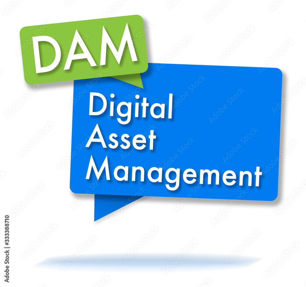 DAM initials in colored bubbles DAM initials in colored bubbles