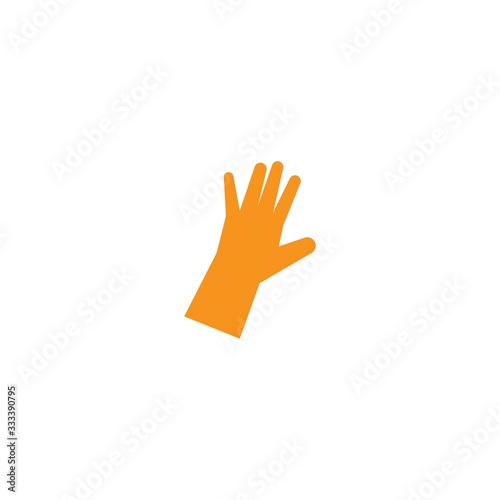 Medical safety gloves icon